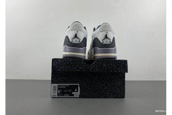 EP Jordan 3 Air  “Cement CT8532-106 CT8532-106 Grey” 1221